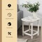 Folding Adirondack Chair HDPE Outdoor Patio Chair With Side Table Cup Holder All Weather Lounge Chair Fire Pit Furniture